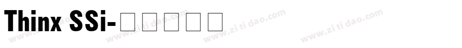 Thinx SSi字体转换